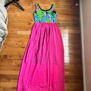 Ankara print maxi dress